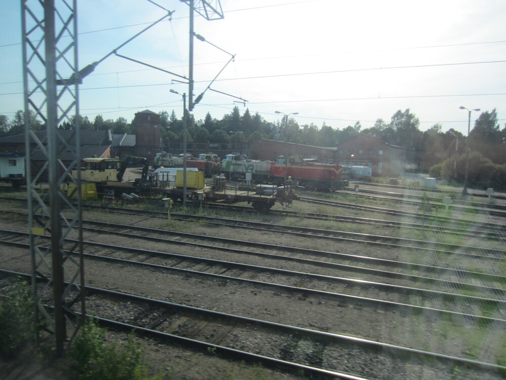 Riihimäen varikko 3.8.2014
Avainsanat: op_VR;jyv_Dv12;jyv_Tka7;jyv_BHpy;jyv_Fh;infra_veturitalli