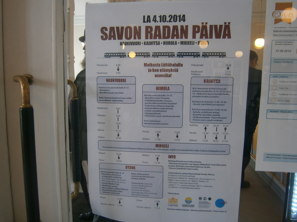 Savon radan päivän ohjelma 2014
