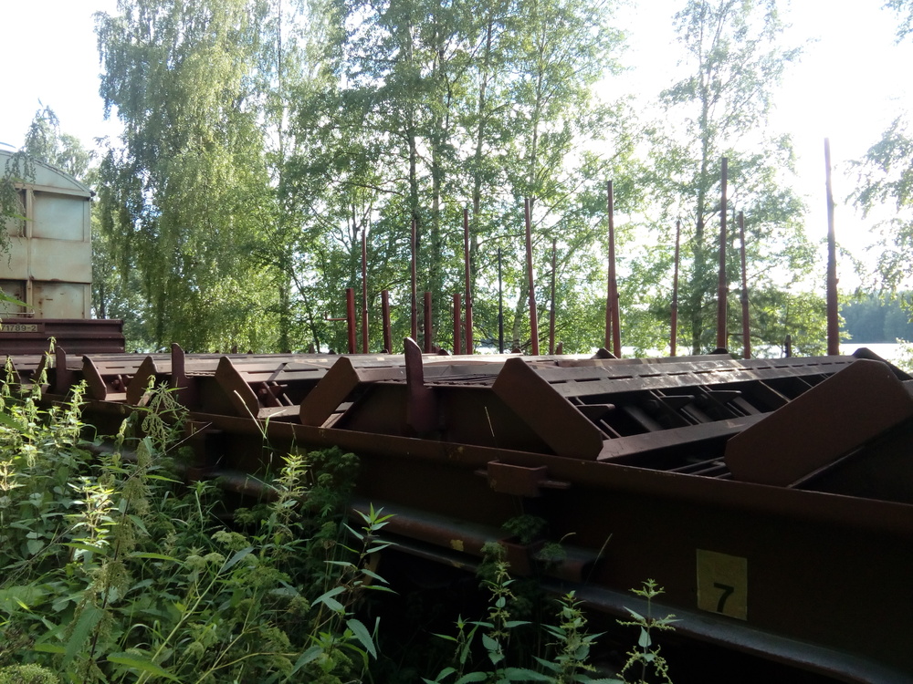 Teräsvaunu Otavan satamassa 8.8.2017
